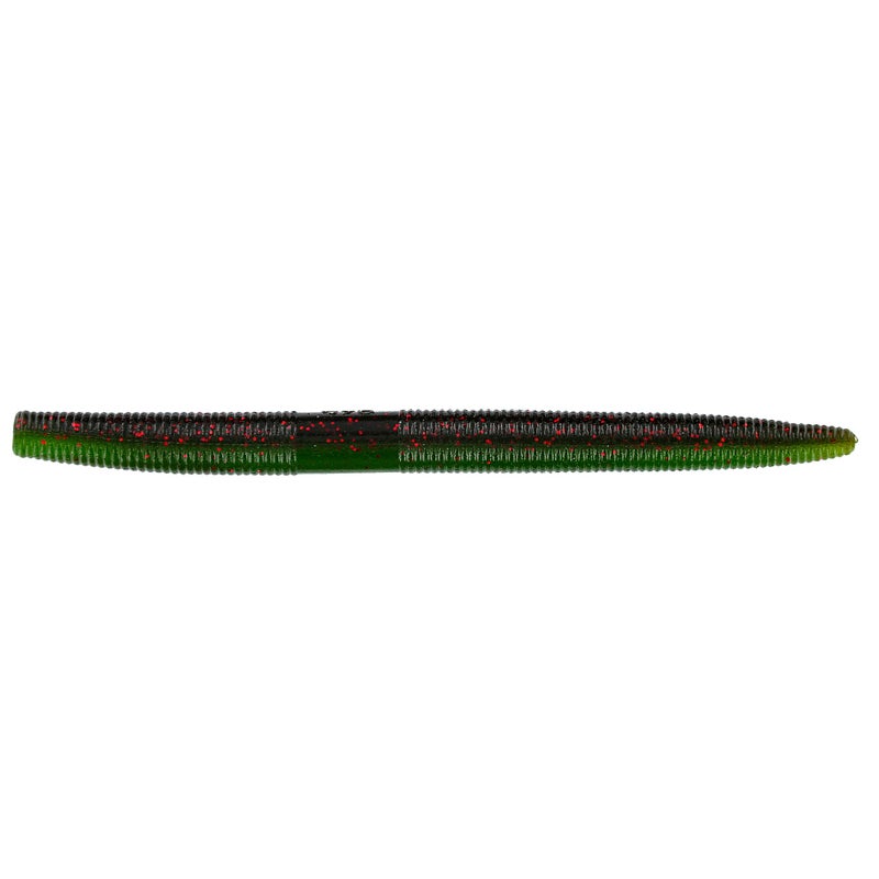 Yamamoto 5" SENKO GREEN PUMPKIN W/ RED FLAKE W/ FADING WATERMELON LAMINATE (10 PACK)